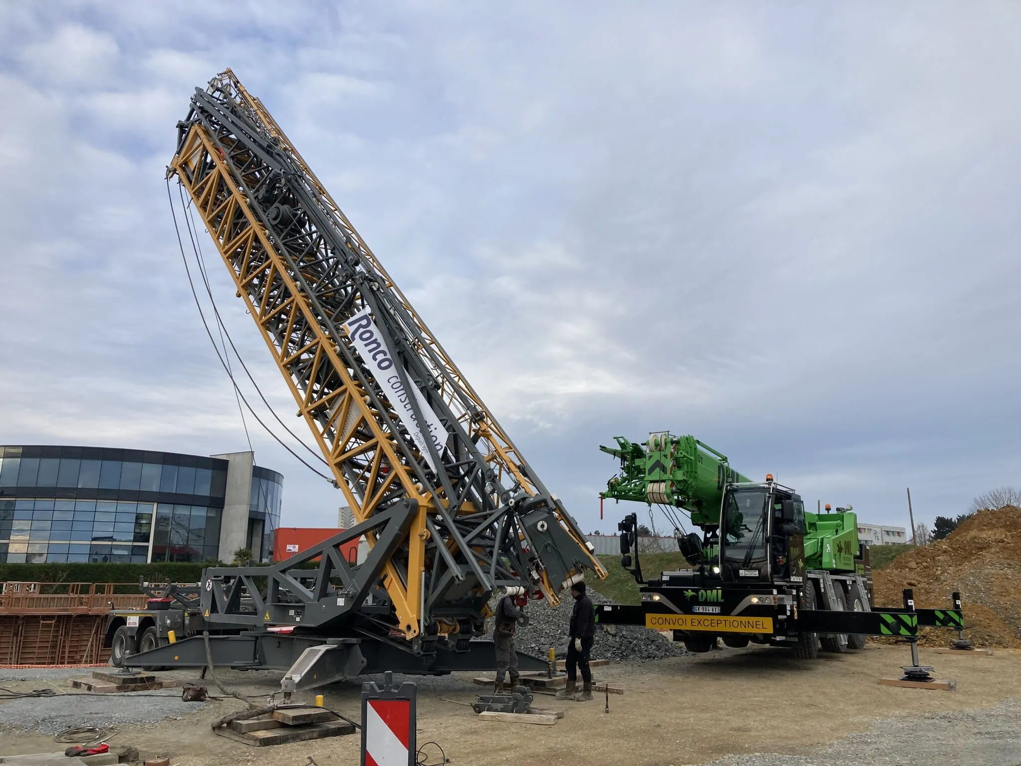 Le chantier de la Maison Départementale des Sports à Hérouville-Saint-Clair