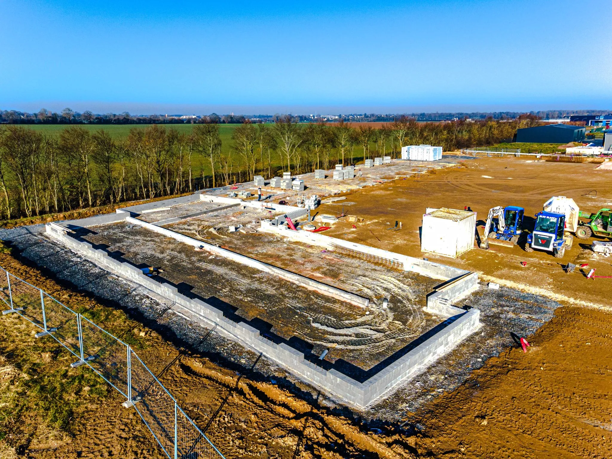 Le Chantier de l’Agence Routière Départementale et du Centre d’exploitation de Saint Martin des Entrées