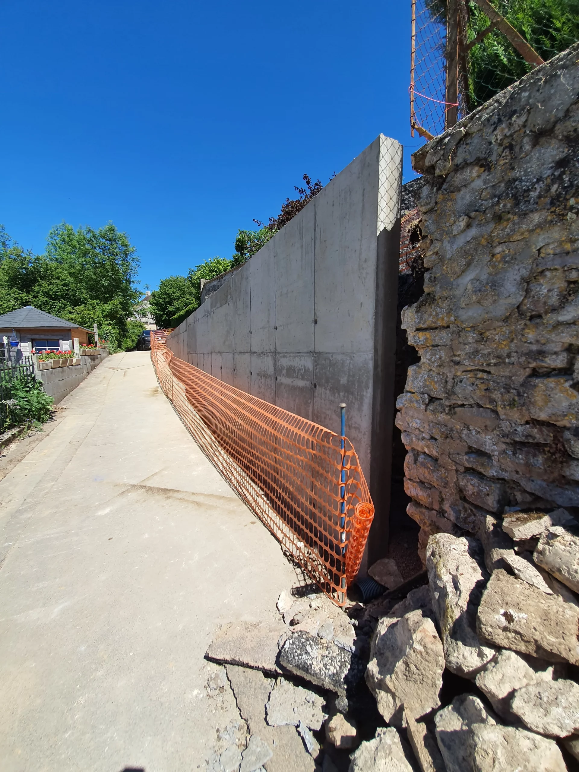 La phase finale du chantier