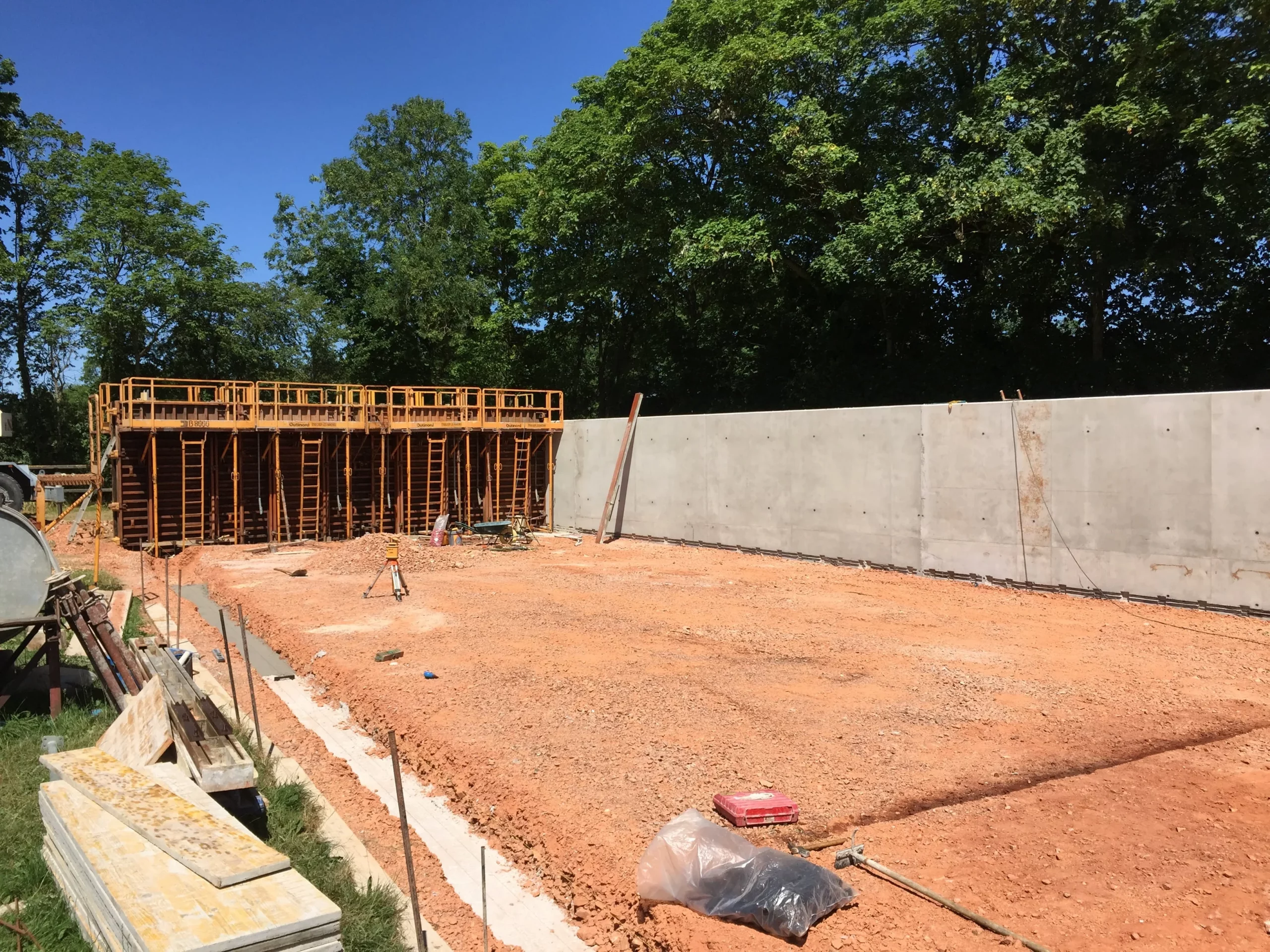 La fumière en construction