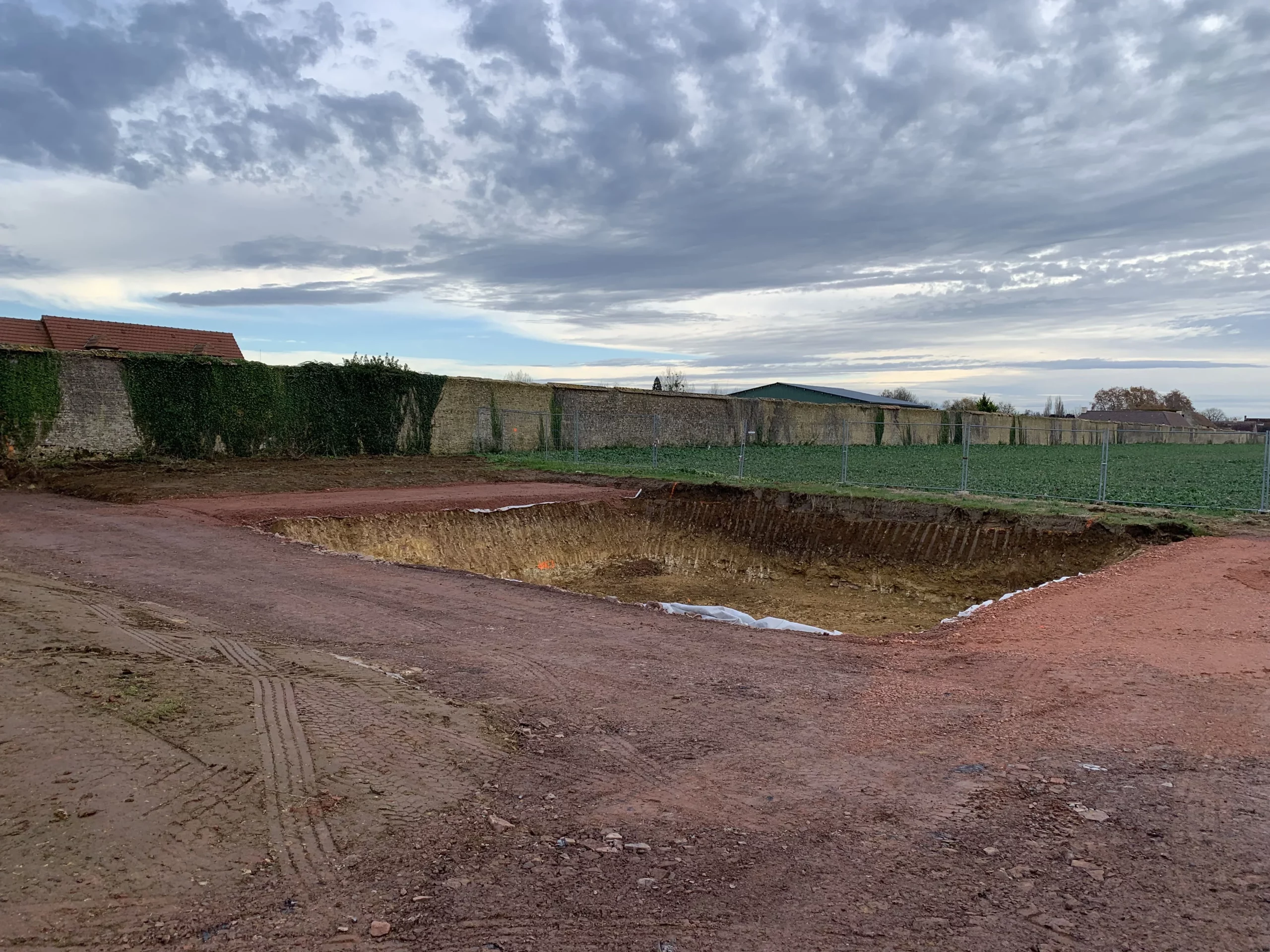 Préparation du chantier à Thieville