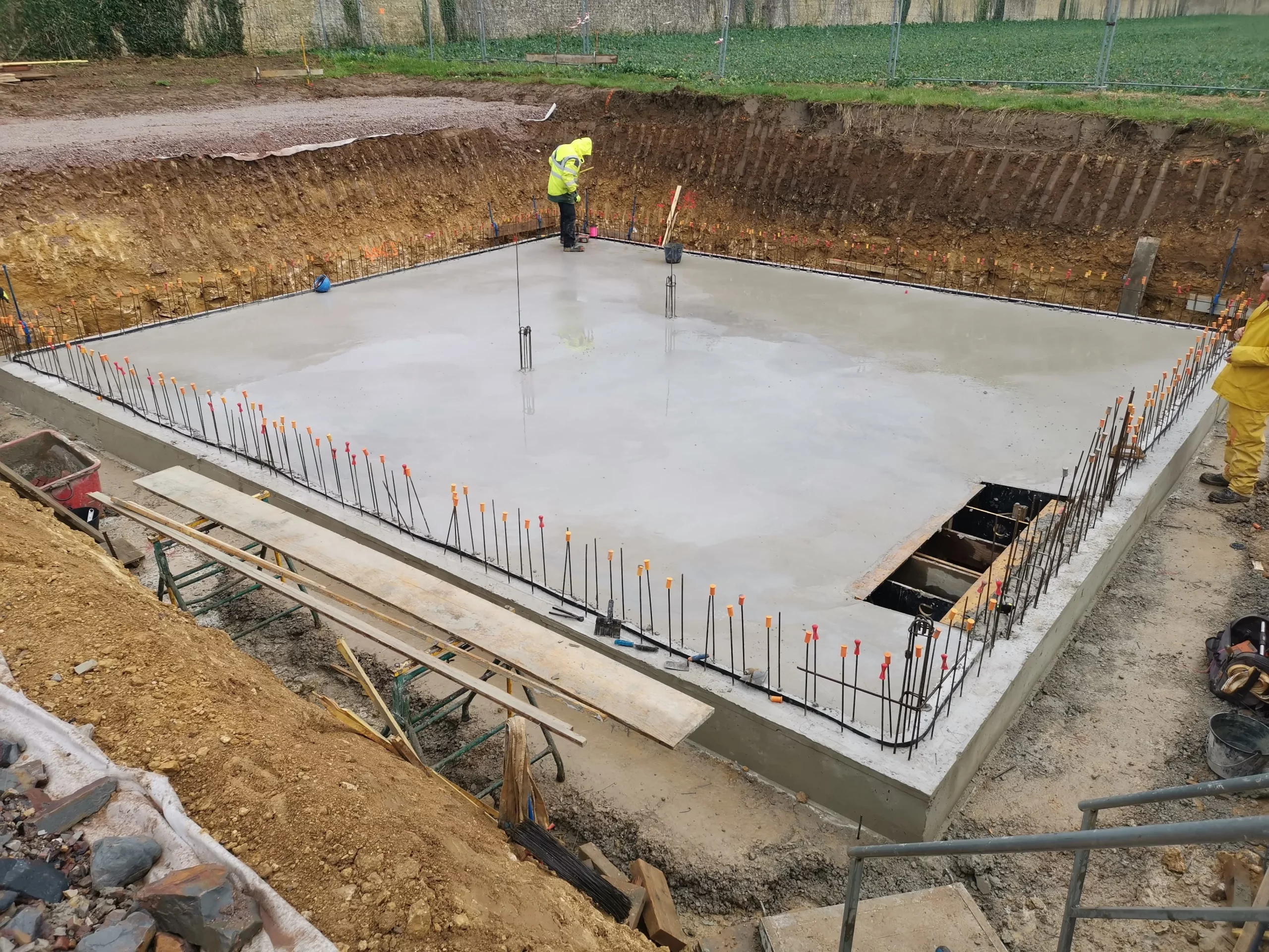 La première phase du chantier à Thieville