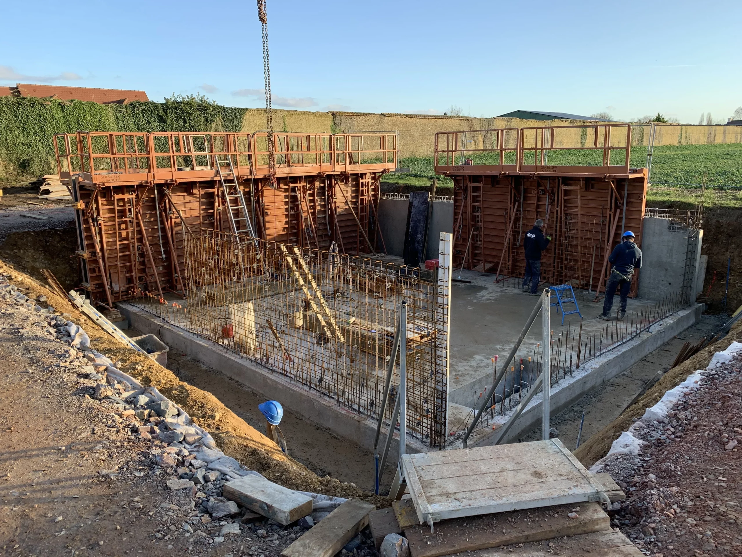 Le début du chantier de construction de l'unité de déferrisation à Thieville