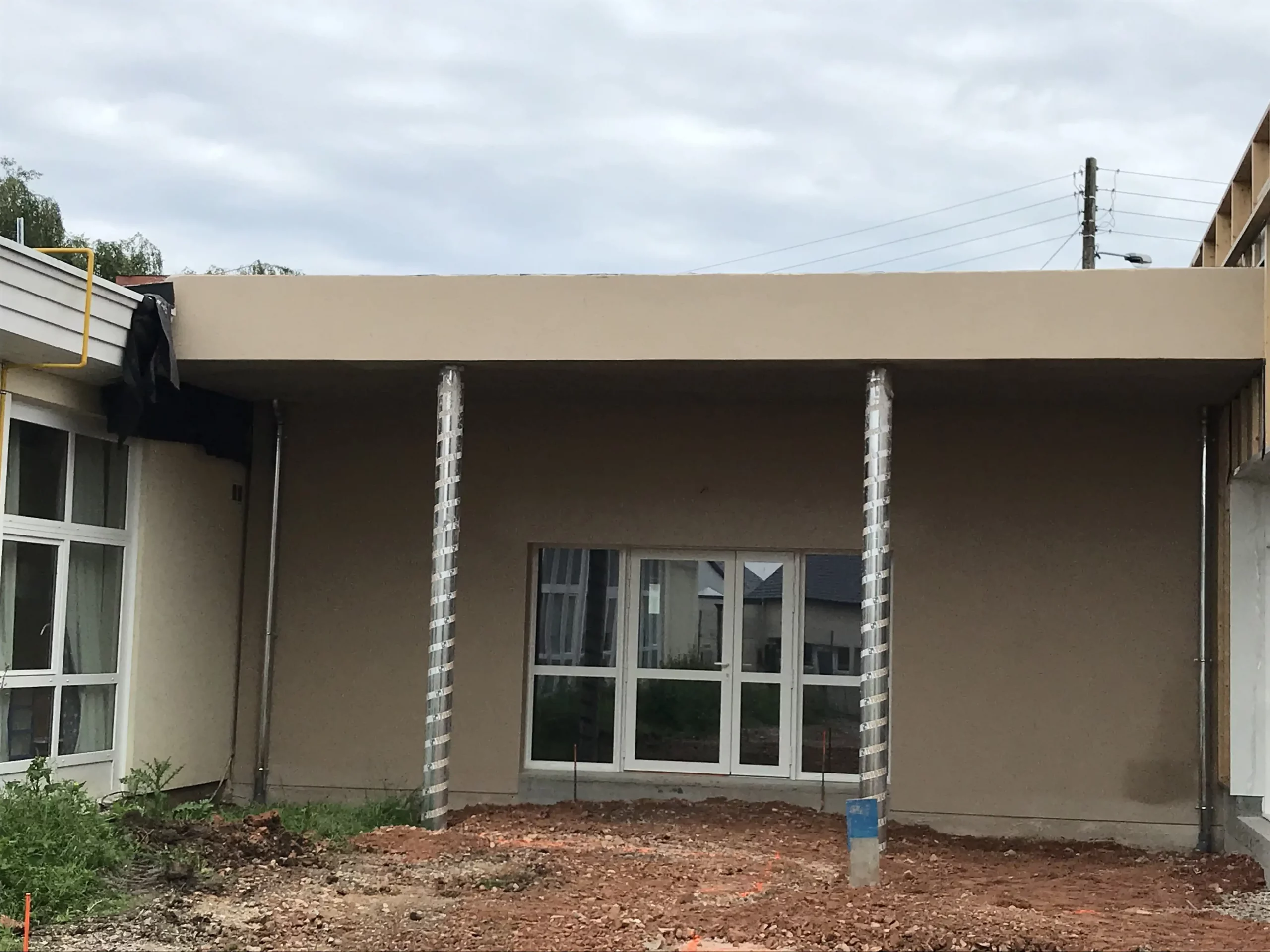 Seconde vue du restaurant scolaire à Saline terminé