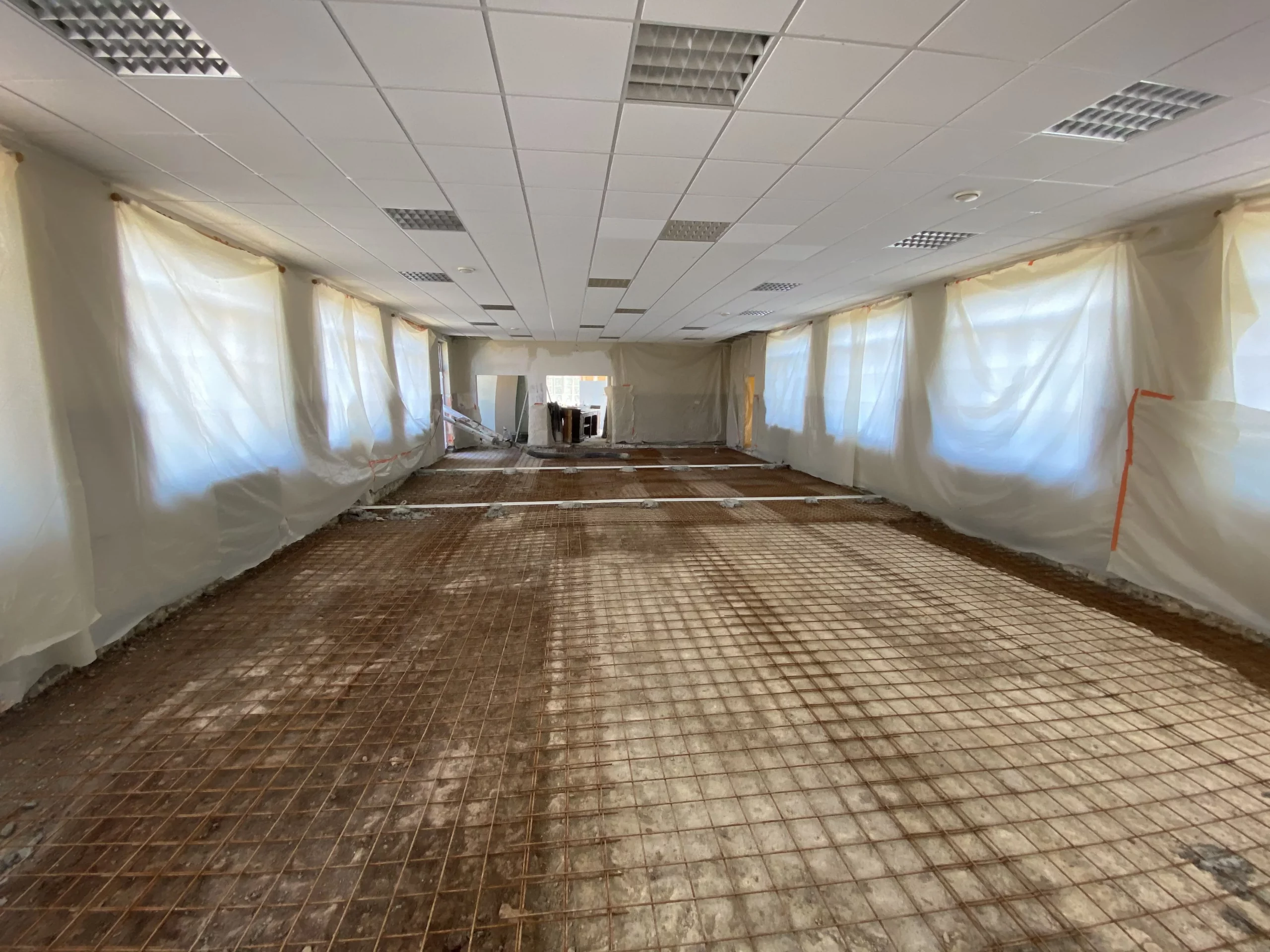 Salle des fêtes Suvez de Potigny pendant les travaux