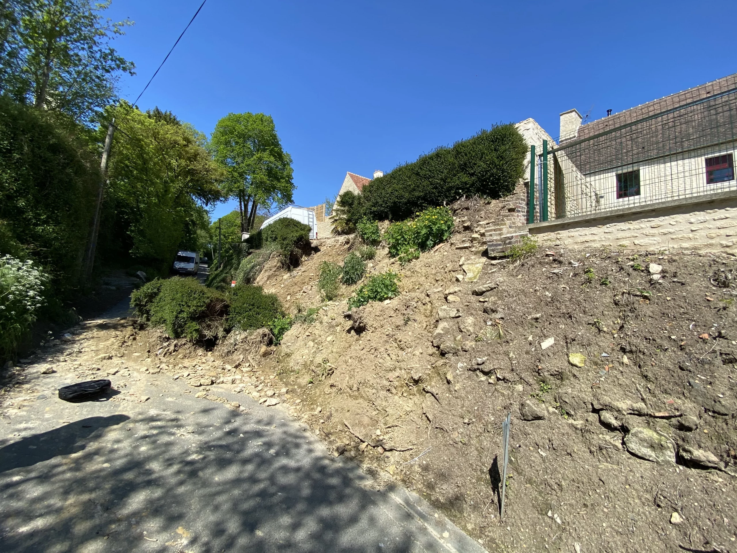 La situation au début du chantier