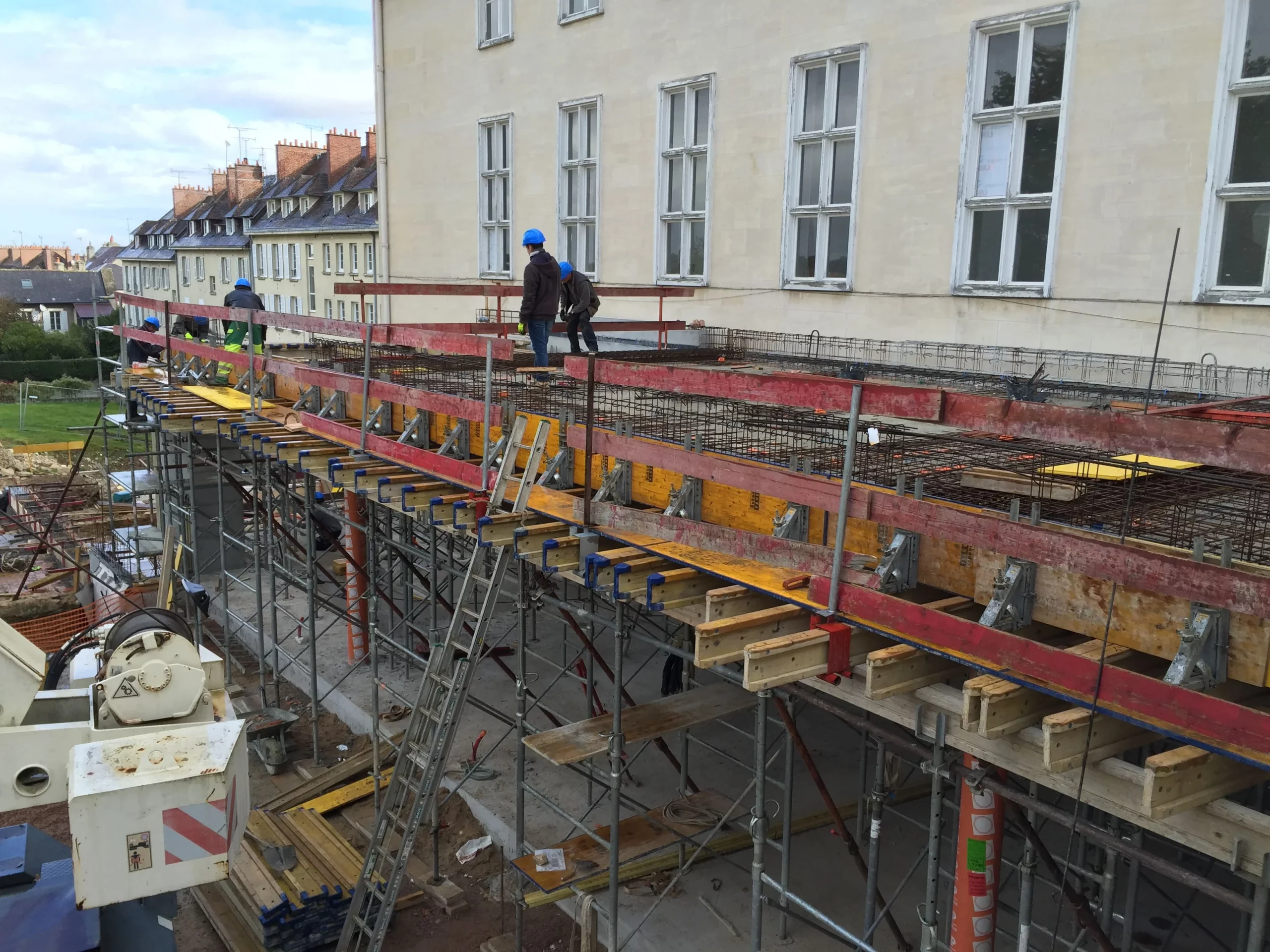 Travaux en cours au Mémorial de Falaise