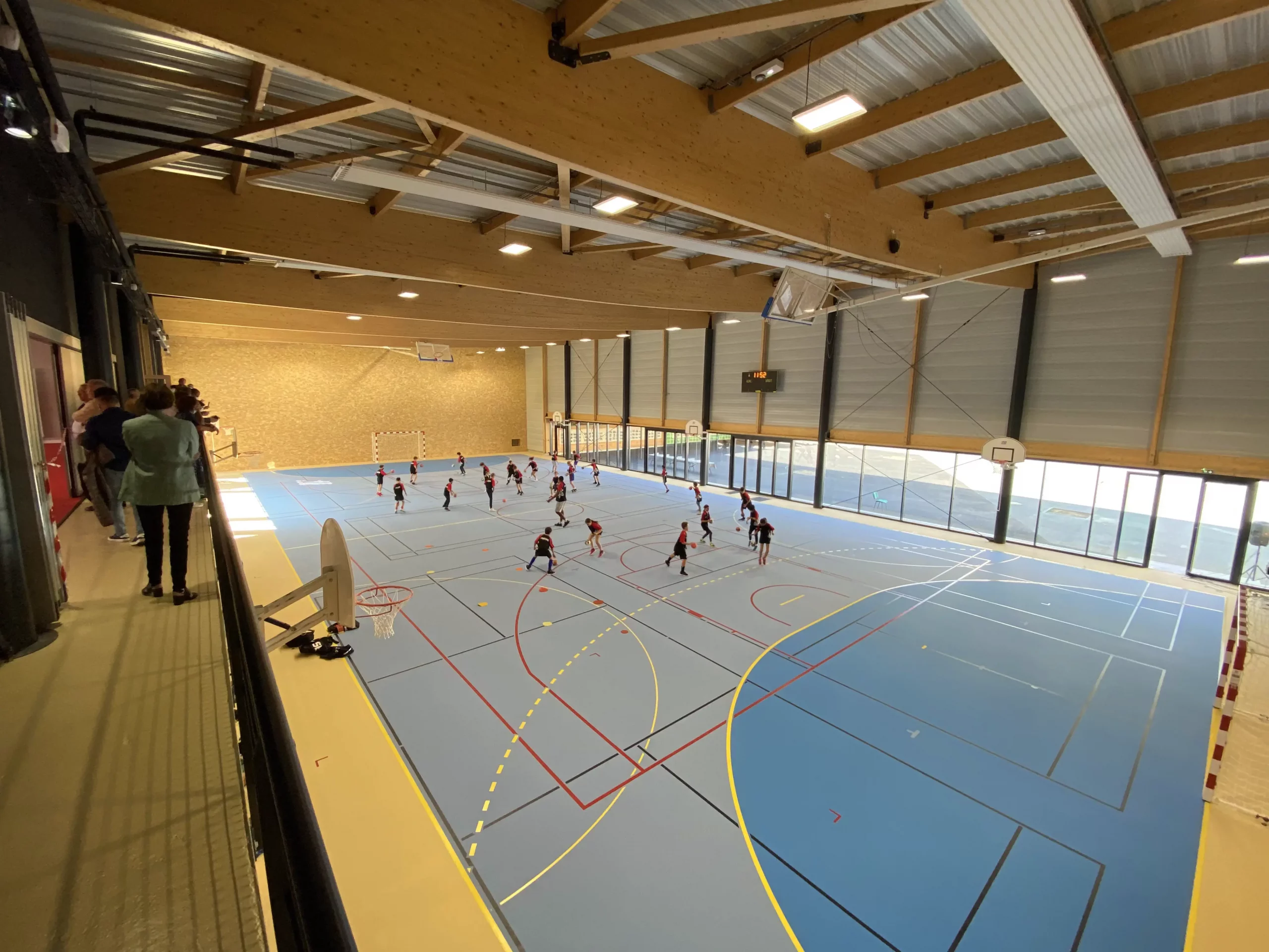 L'intérieur du Gymnase du collège Saint Paul à Caen