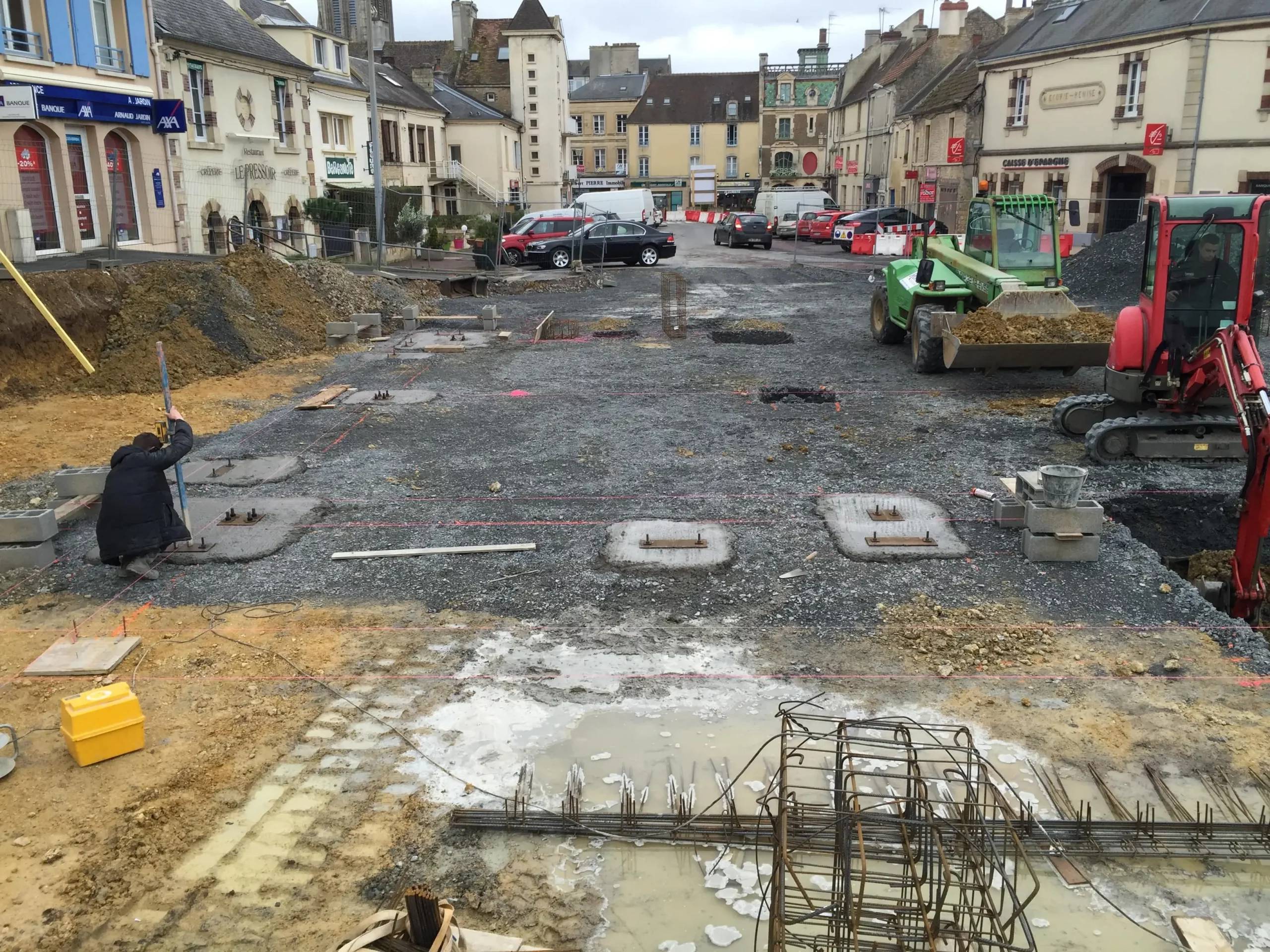Le début du chantier à Douvres