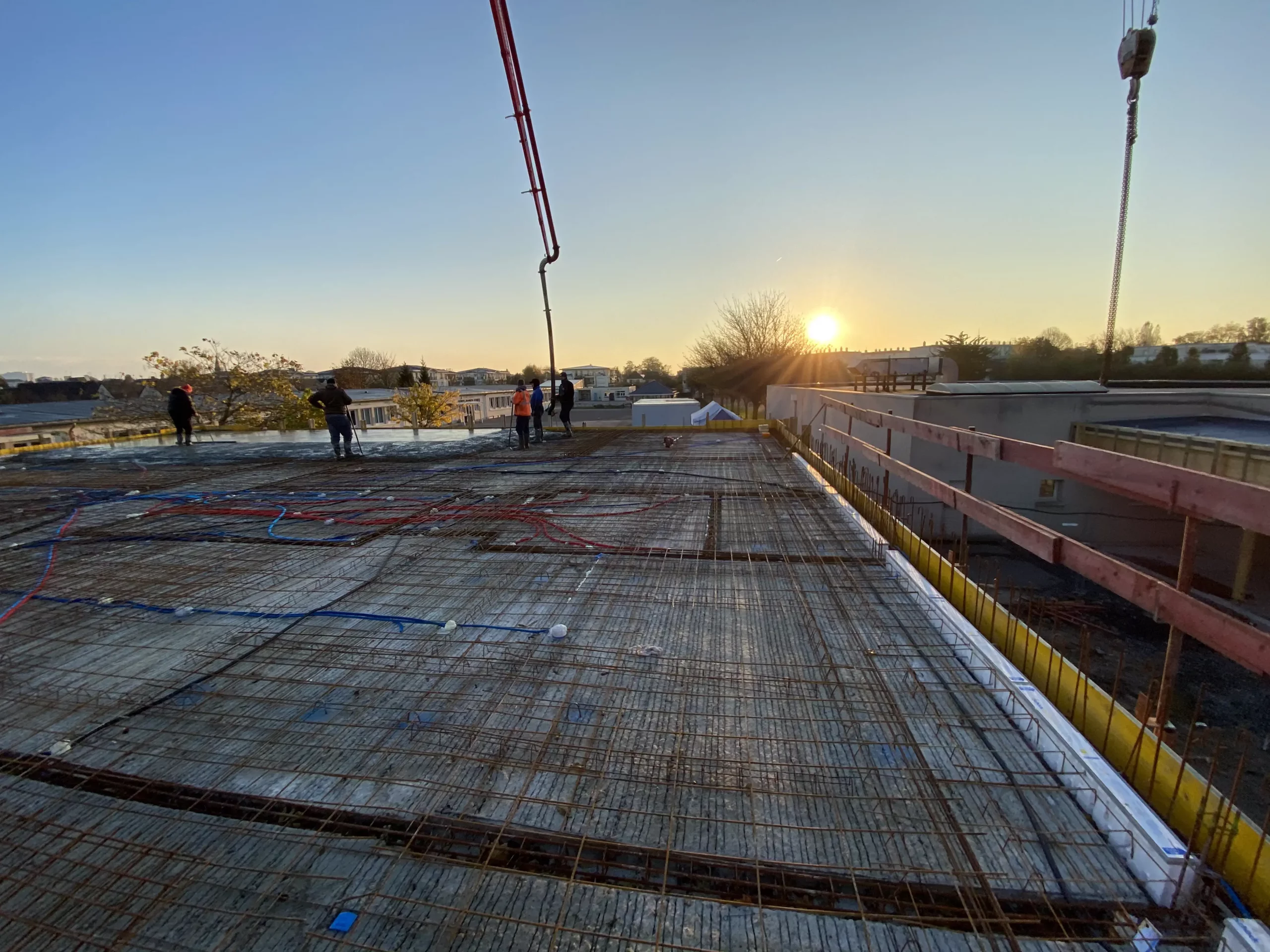 Le début du chantier au collège Saint Paul à Caen