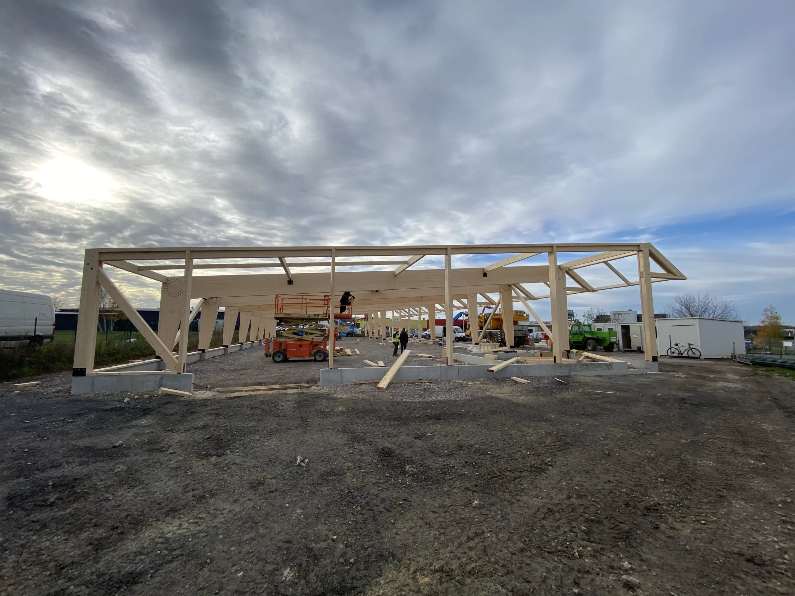 Moto Axxe à Cormelles-le-Royal en construction