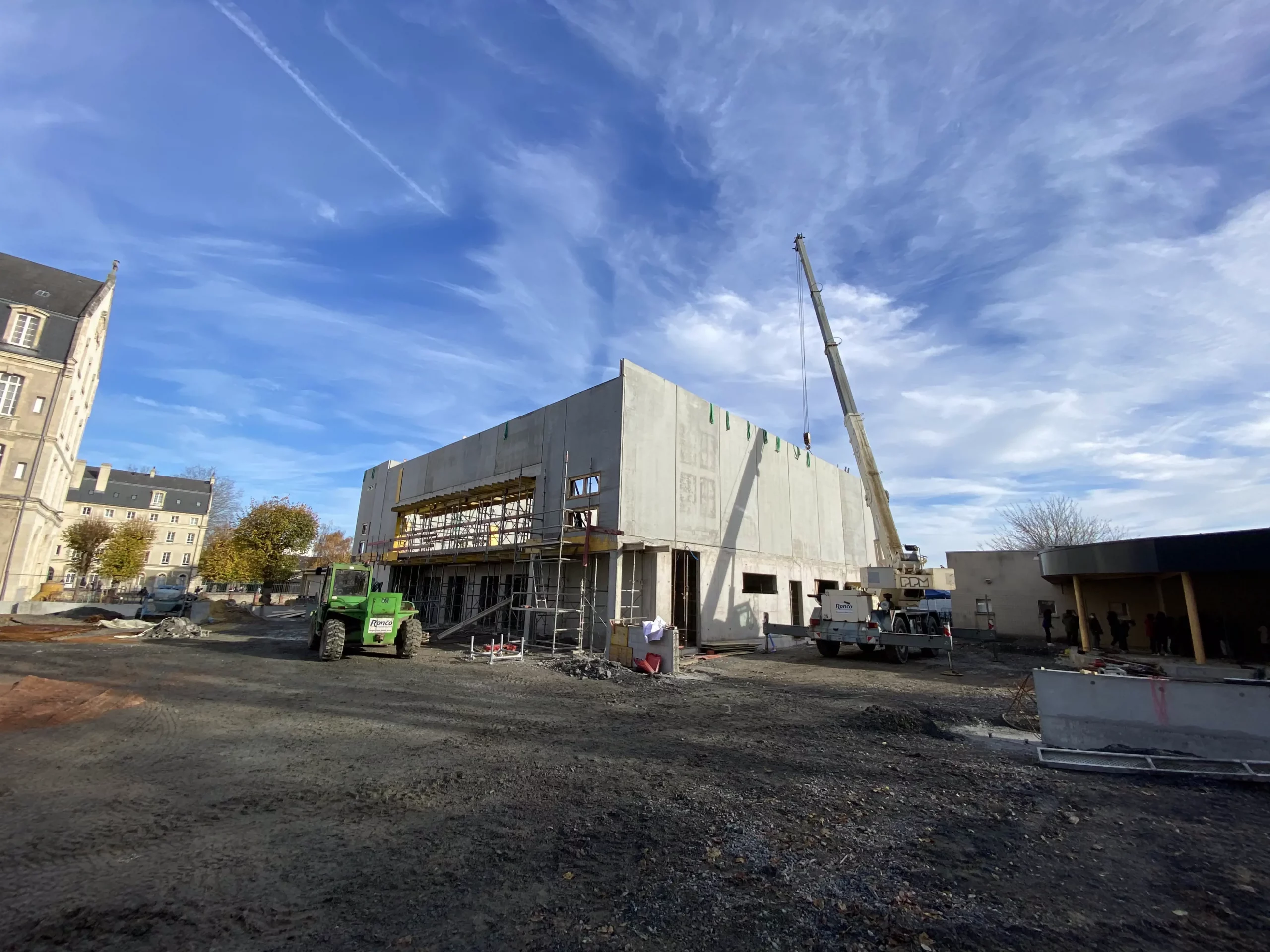 L'avancement des travaux au collège Saint Paul à Caen
