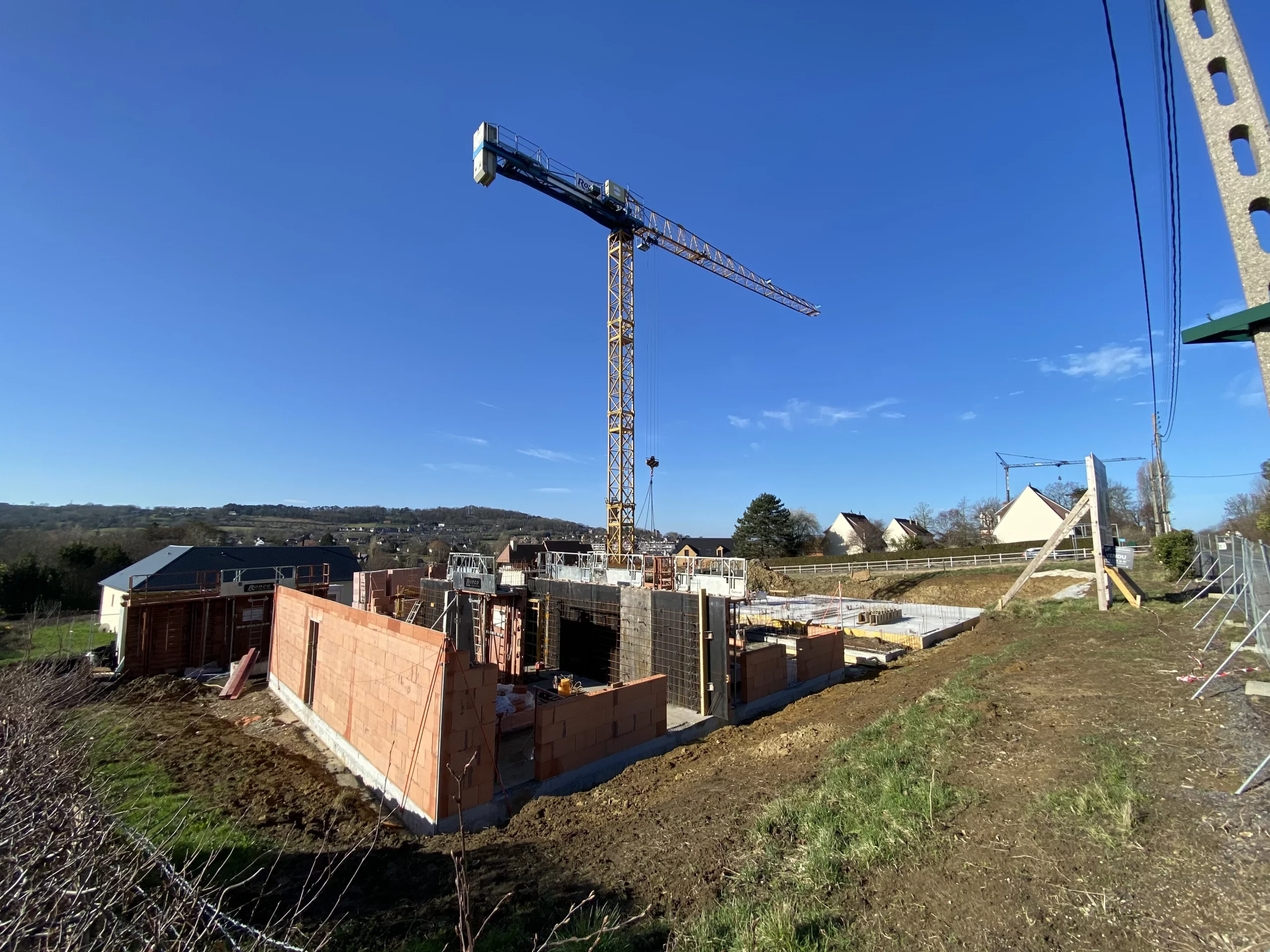 les logements collectifs d'Houlgate en construction