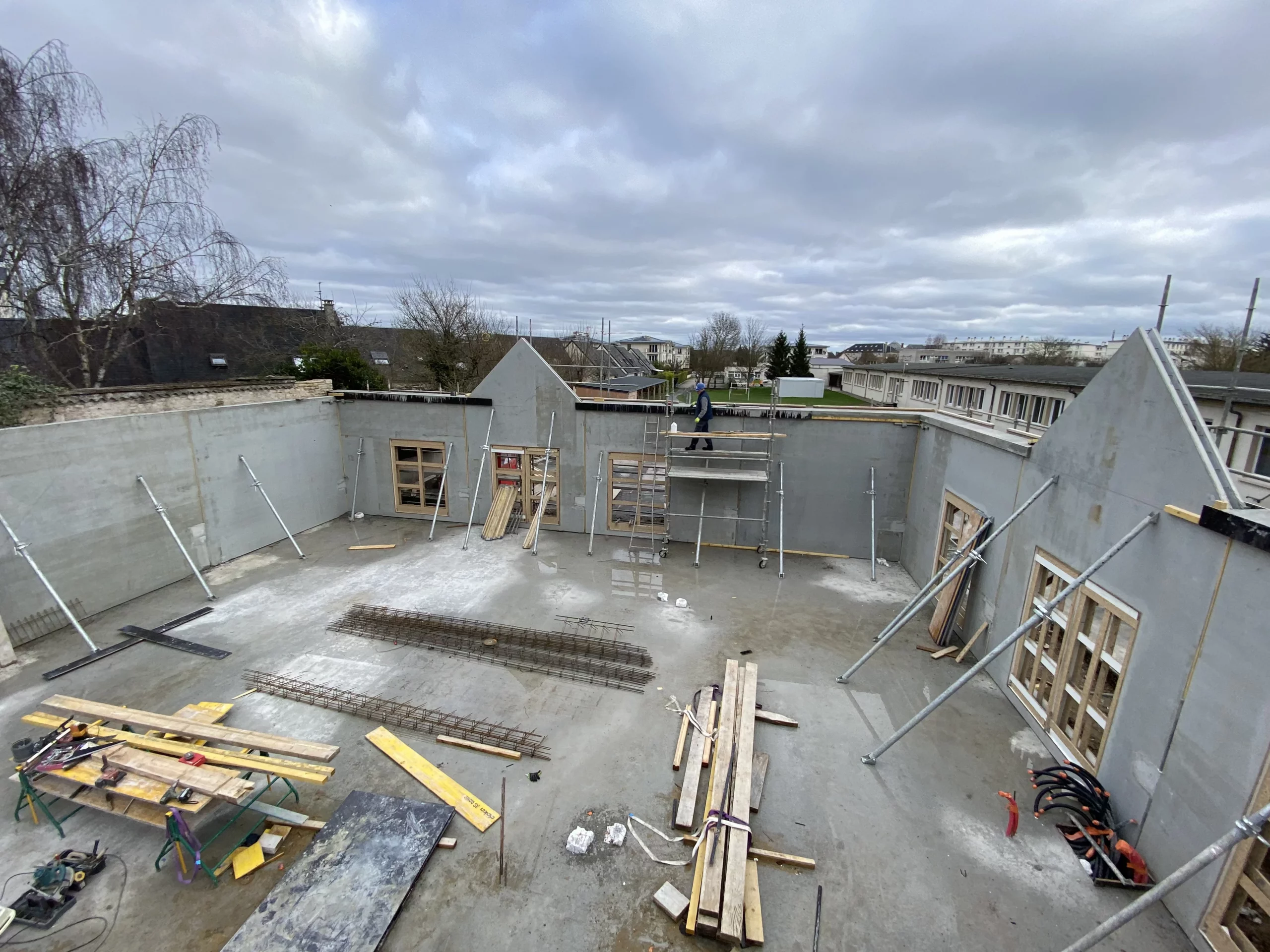 Le CDI collège Saint-Paul en phase de construction