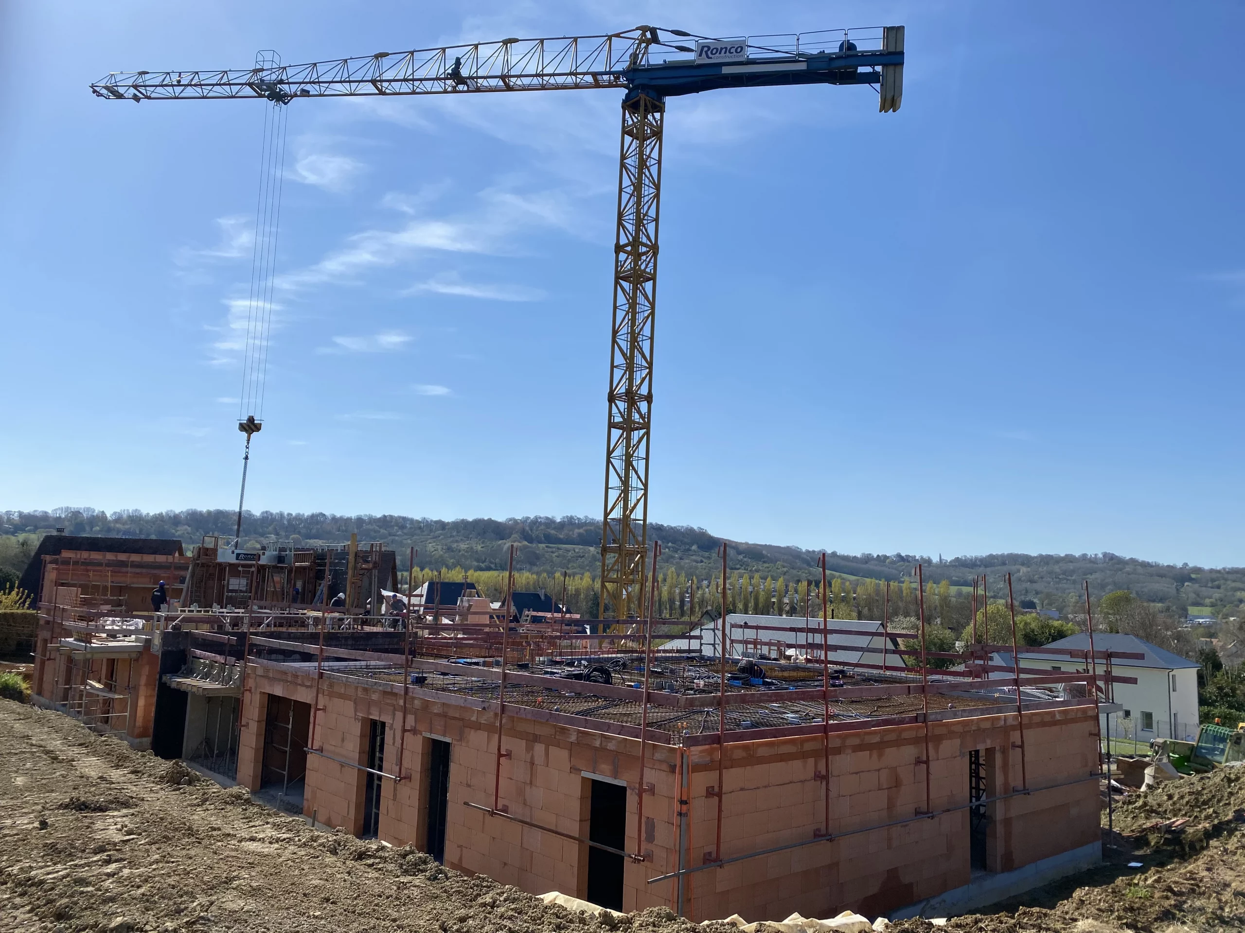 Les 12 logements collectifs d'Houlgate en cours de construction