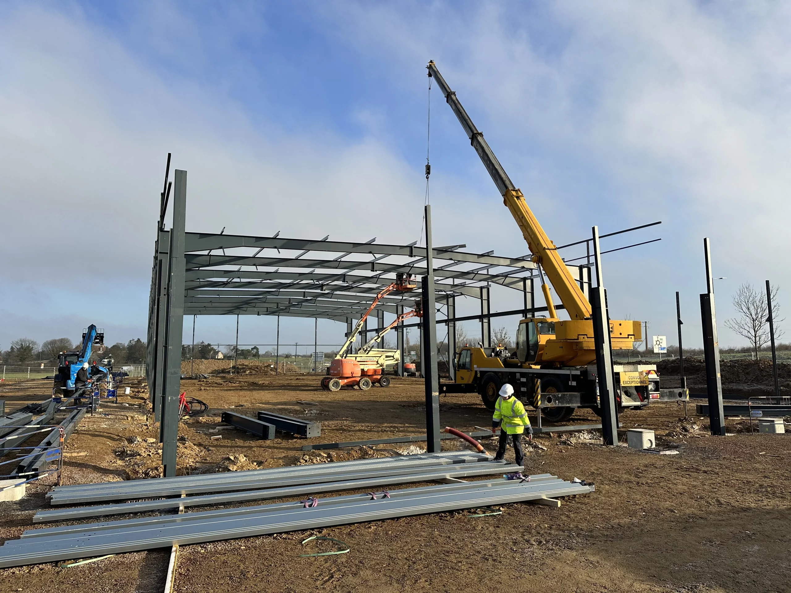 Acieroc en construction à Falaise