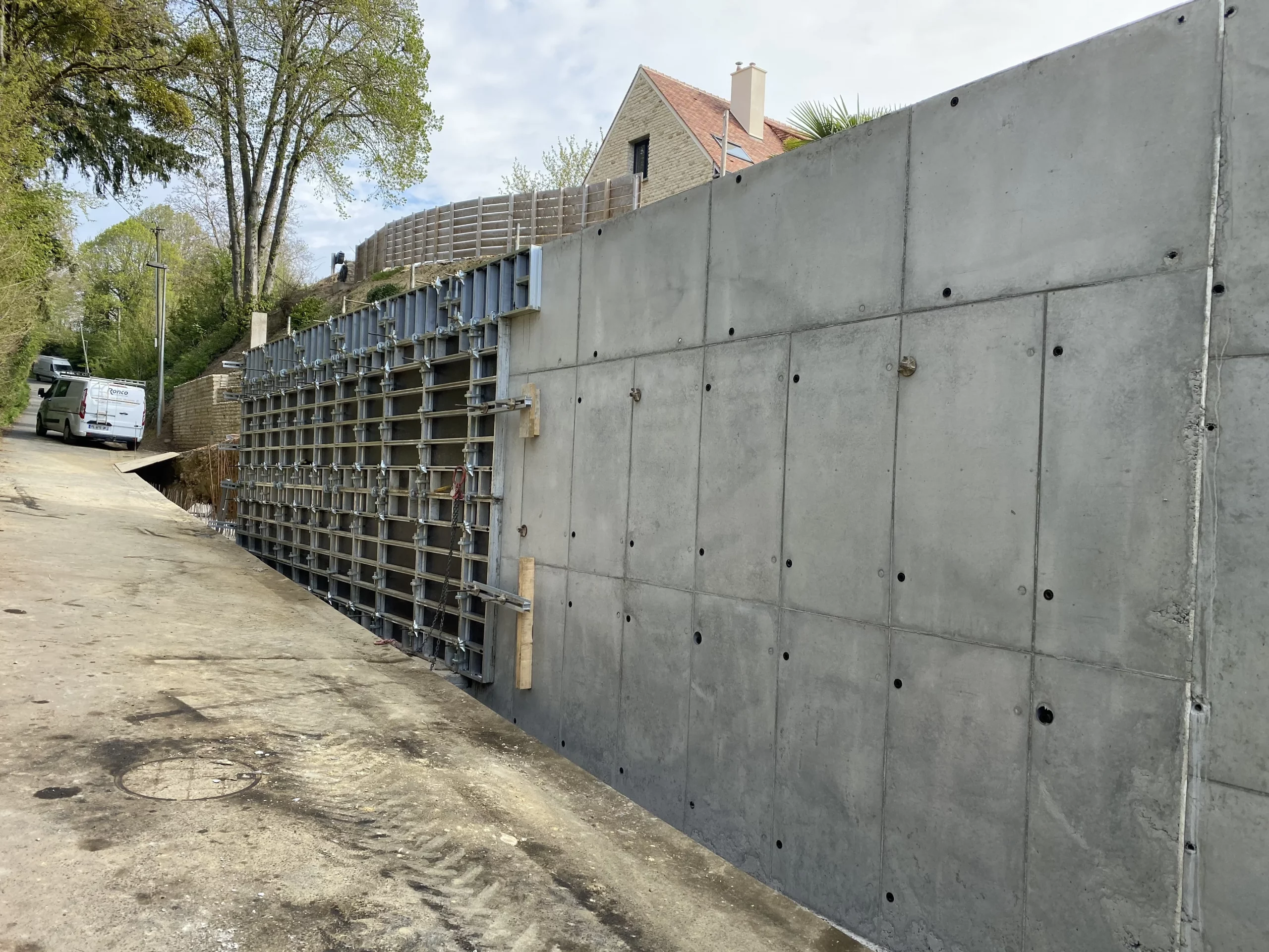 Le chantier en phase finale
