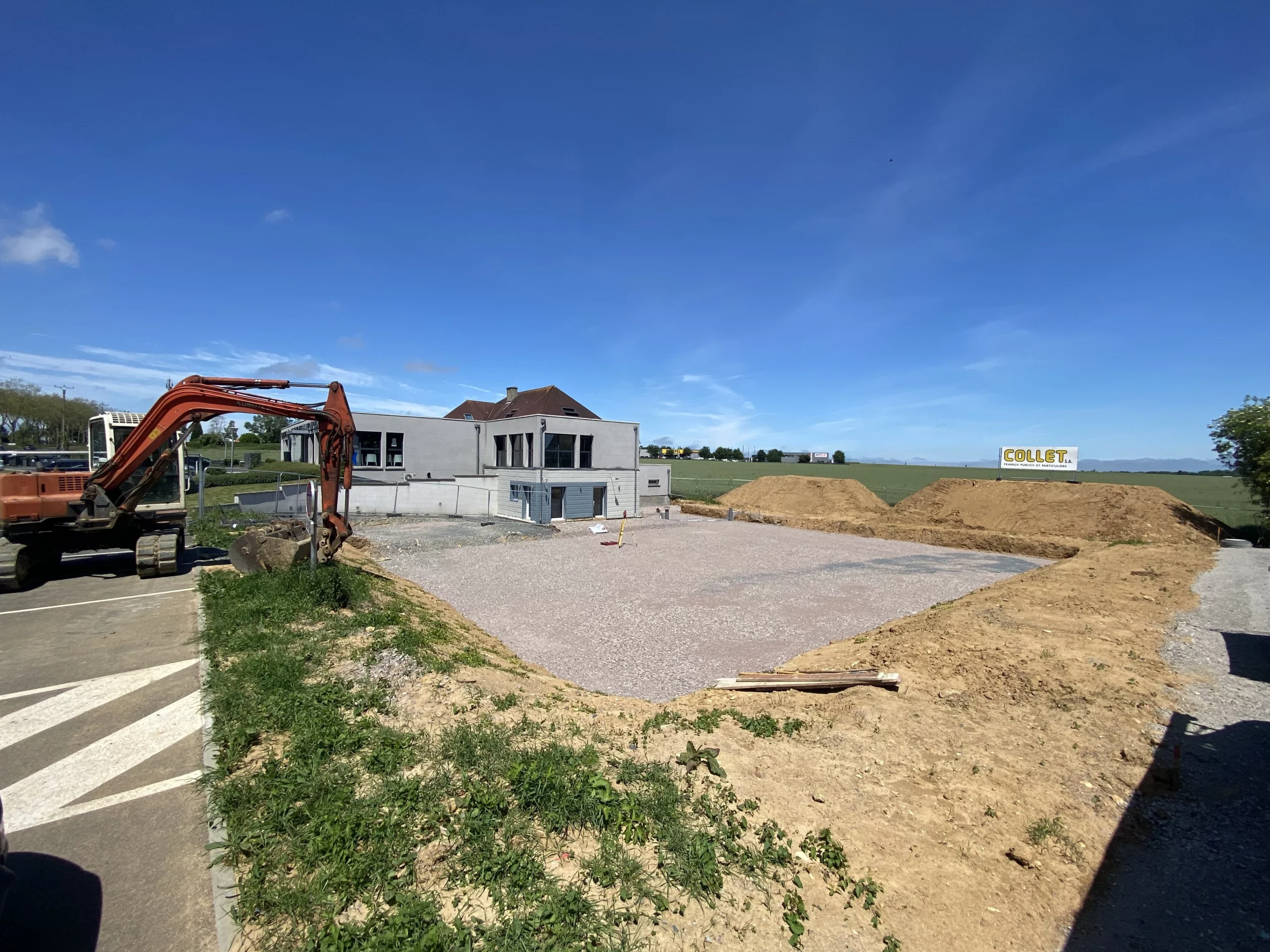 Le lieu de l'extension de la Clinique vétérinaire d'Epron