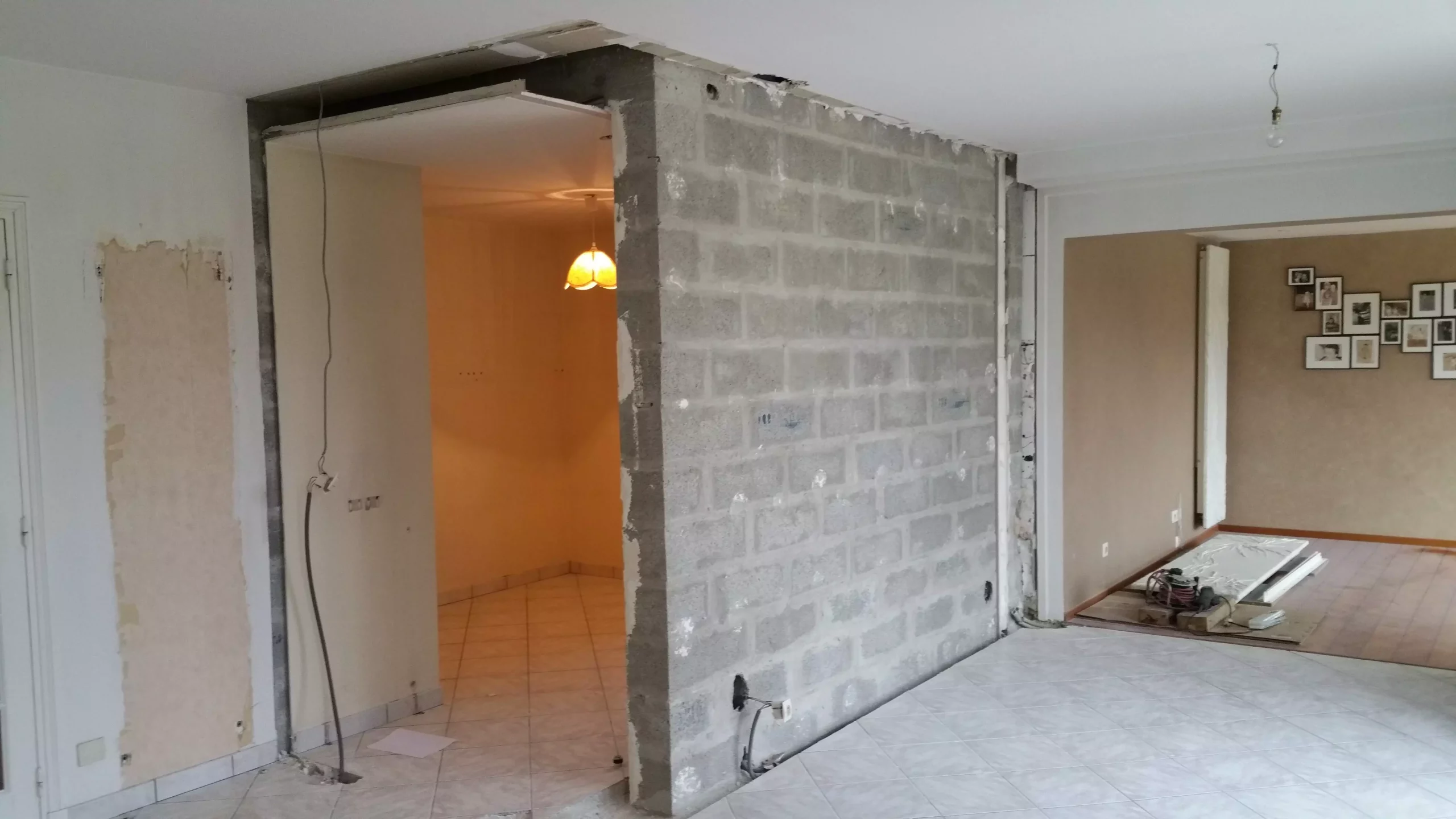 Mur destiné à être démoli