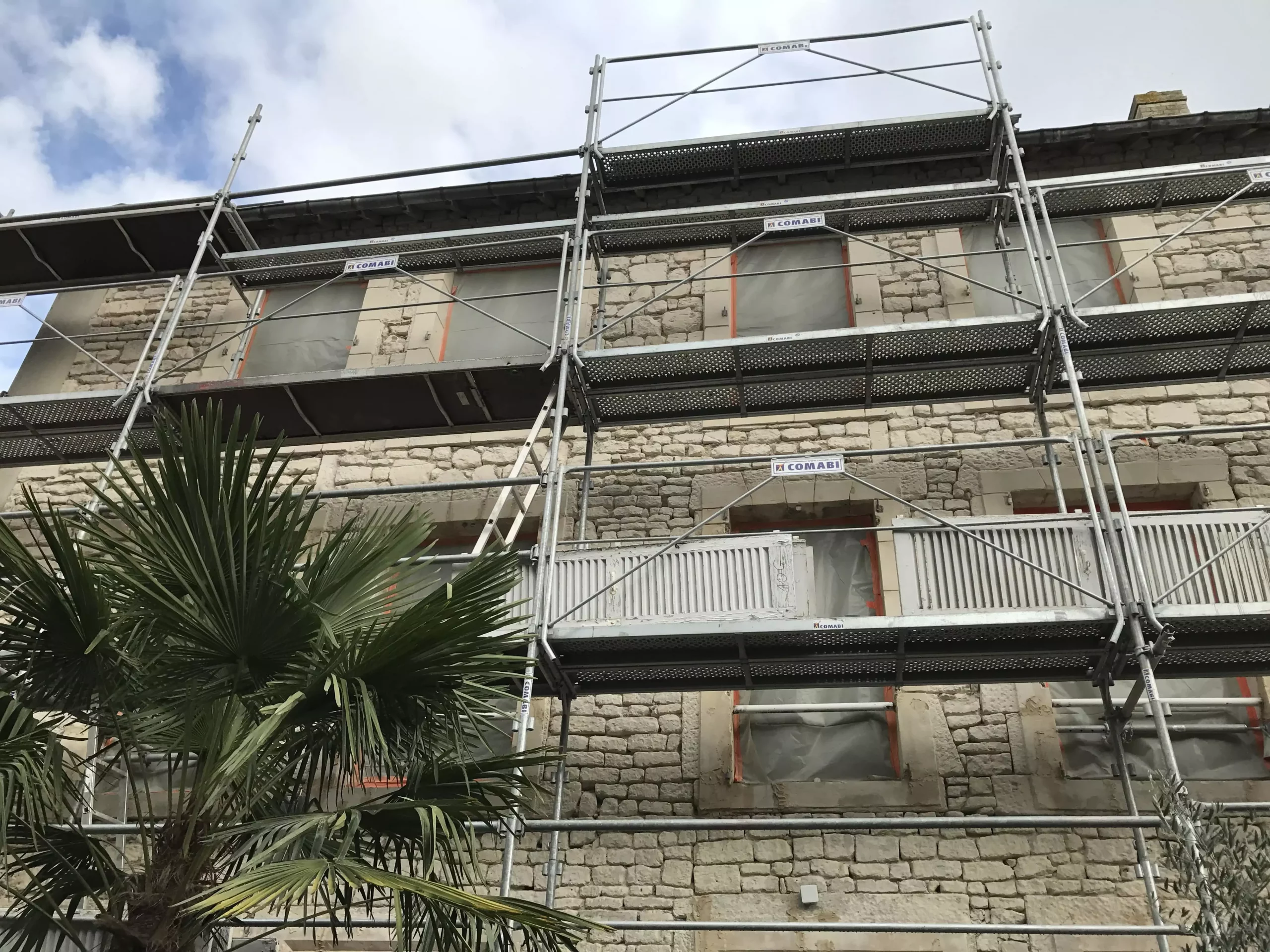 Rénovation de la façade en pierre