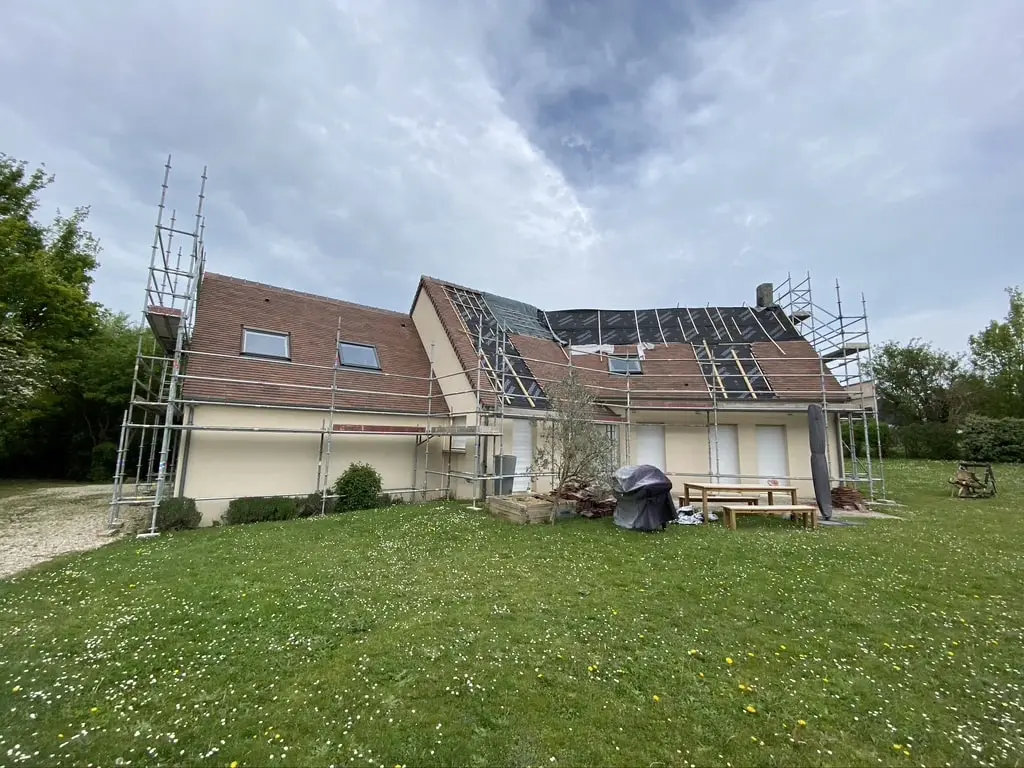 Progression de la reconstruction de la maçonnerie