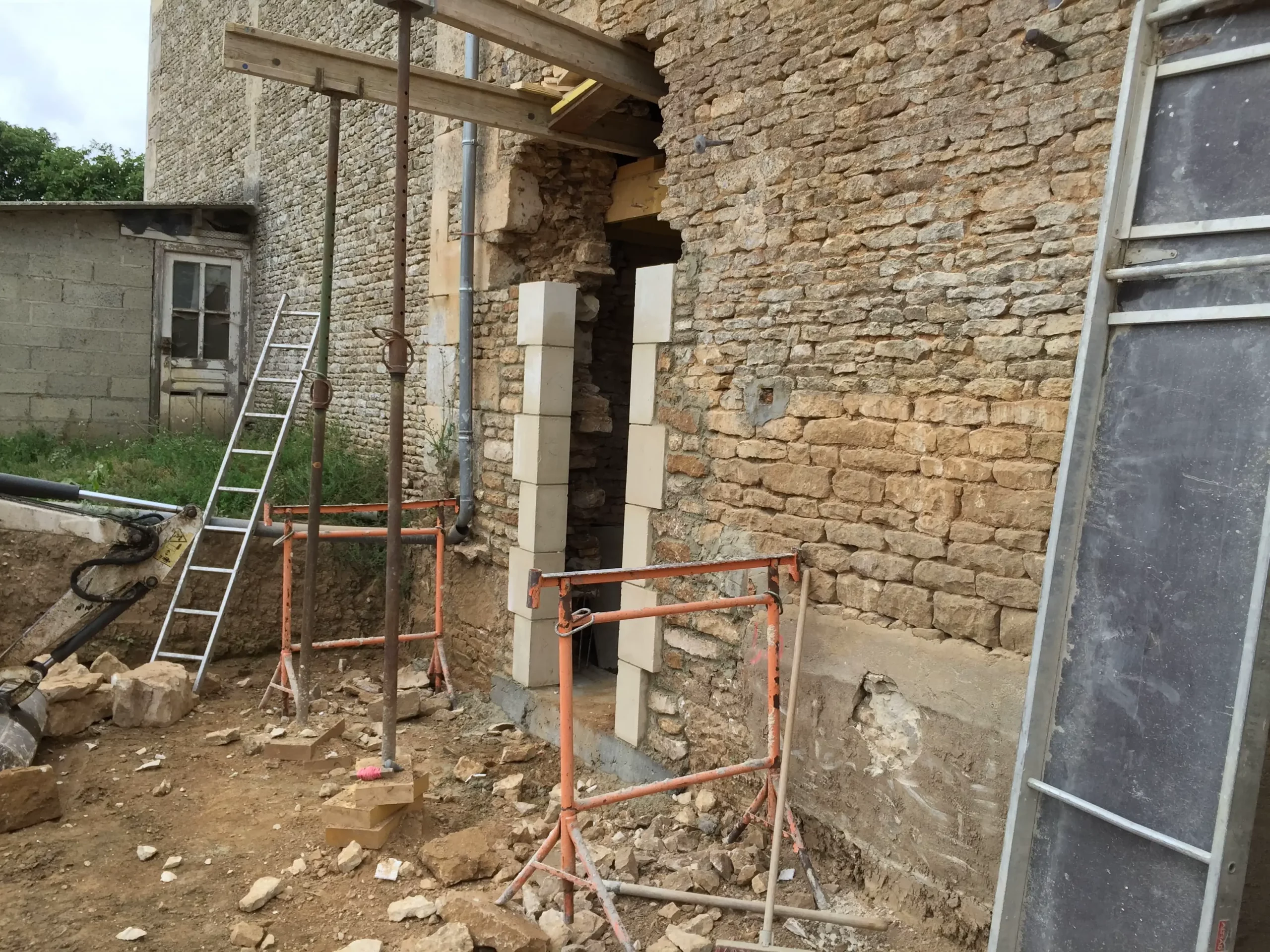 Création de l'ouverture en cours de réalisation