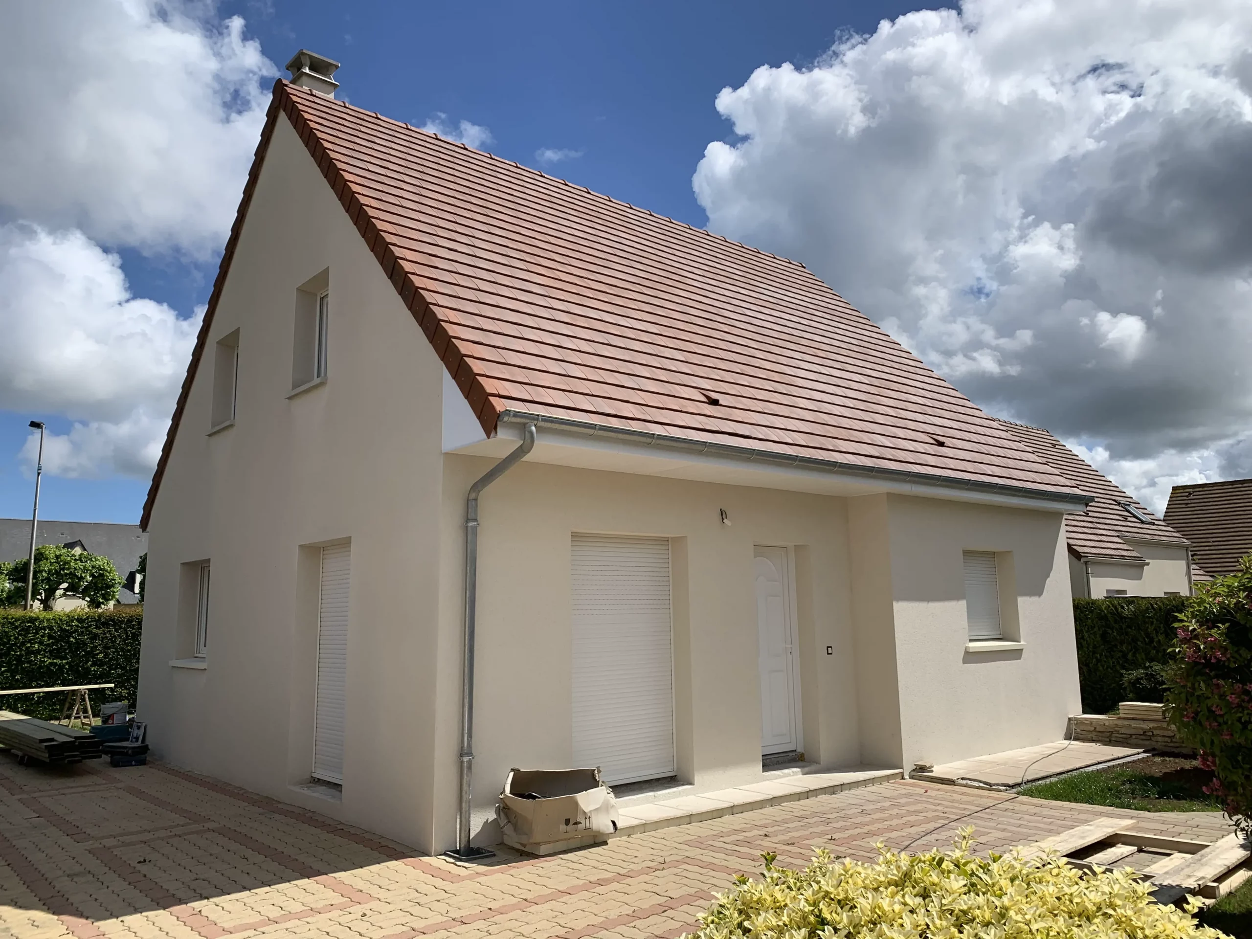 Reconstruction de la maçonnerie terminée